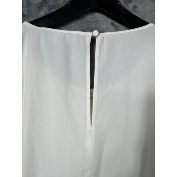 Eloquii Silver Sequin Sleeveless Top Size 18 Elegant Party Blouse - Picture 7 of 7